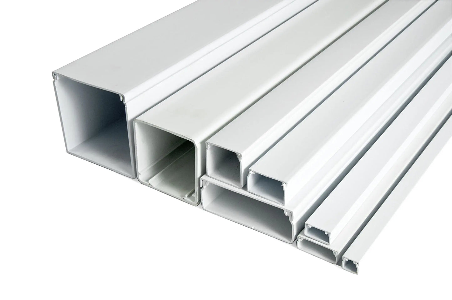 Snowlight brand plastic trunking, 75mm x 75mm, without sticker