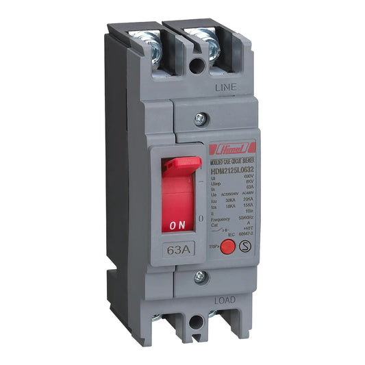هيميل MCCB HDM2-125L 2P 25A 30kA ماج-ثيرم