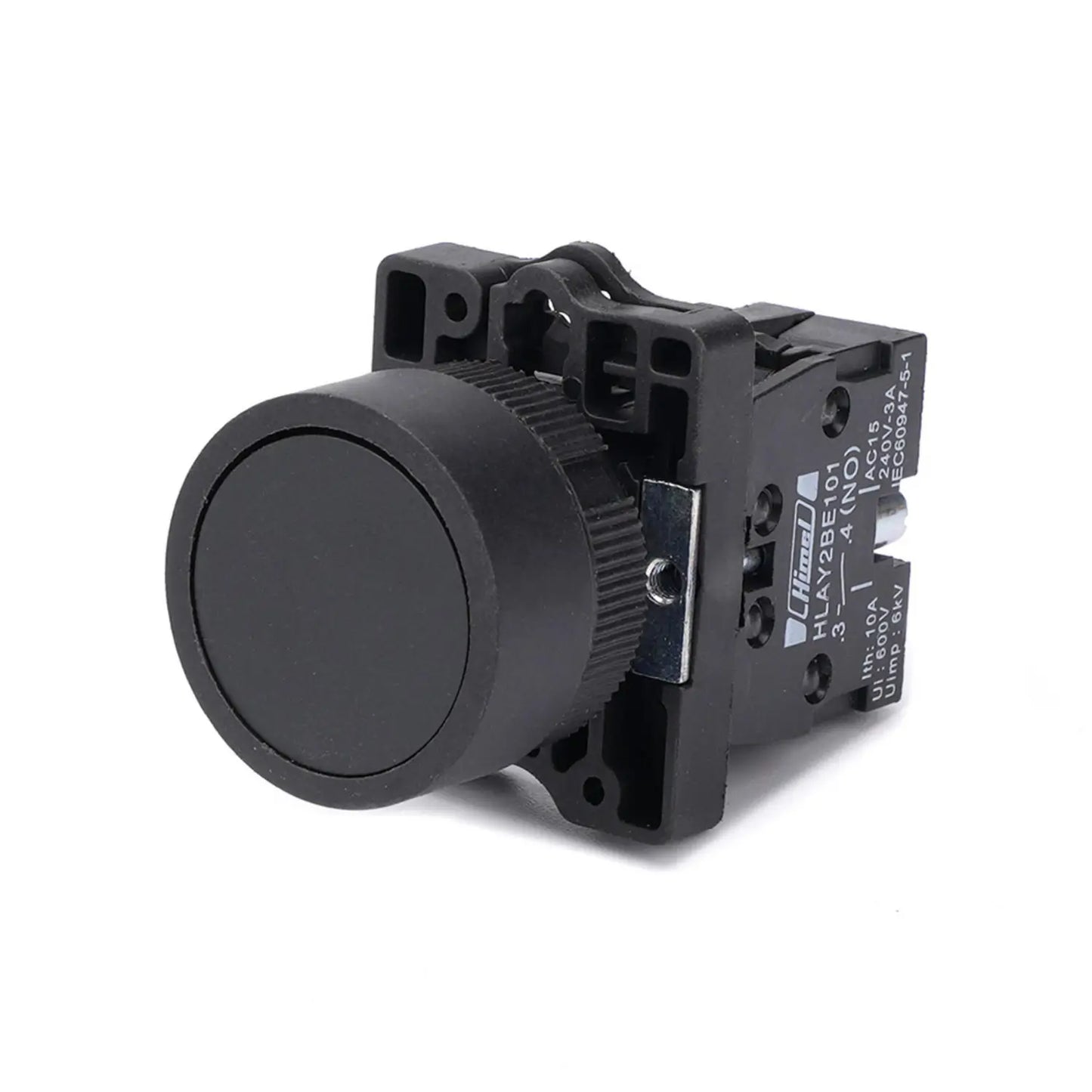 Himel Push Button HLAY2 PL Black 1NO1NC