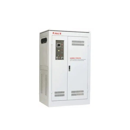 هيميل HSBW-1000kVA، جهد الإدخال 270-430 فولت، جهد الإخراج 380 فولت، مروحة MF LCD مع مؤقت تأخير
