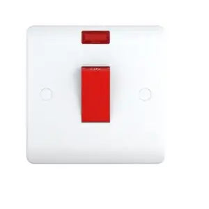مقبس ماركة سنولايت 45A AC أحادي القطب مزدوج القطب مع نيون (7X7)