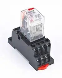 مرحل هيميل HDZ9 5A 4P LED DC12V زر دوار
